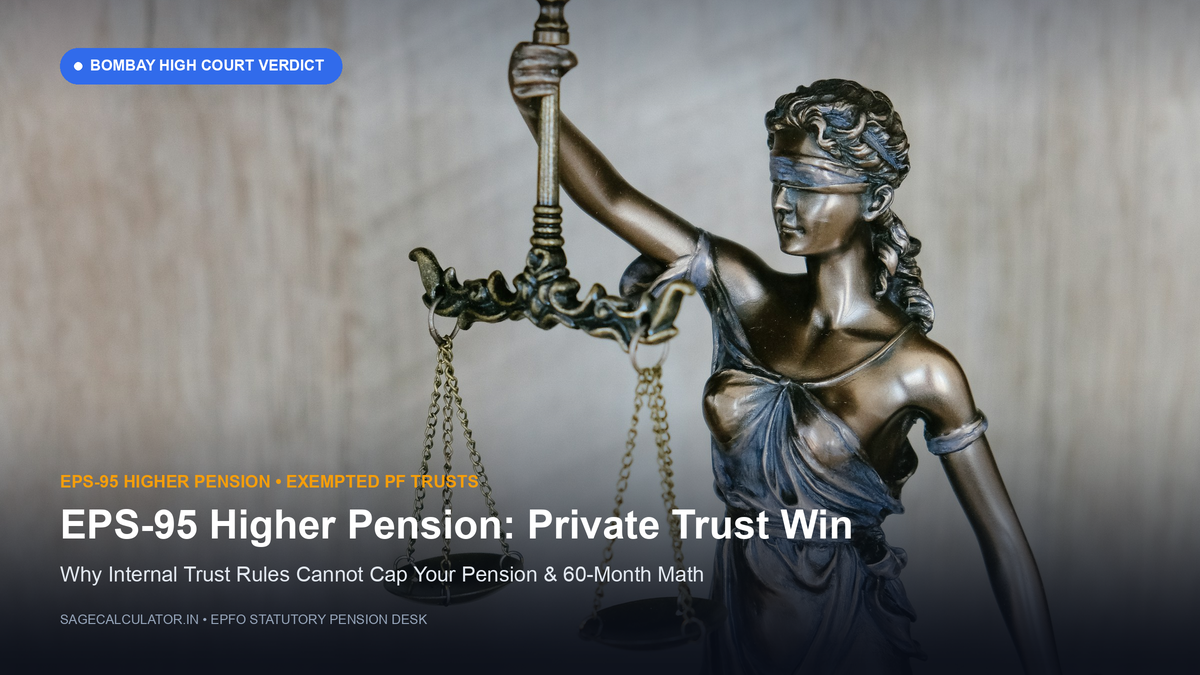 Bombay High Court EPS-95 Higher Pension Verdict for Exempted PF Trust Private Sector Employees and EPFO Pro-Rata Formula